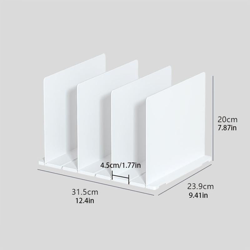 4pcs Storage Separator Plate Wardrobe Organizer Divider