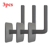 3pcs L Shape Wall Hook Adhesive Holder Coats Towels Kitchen Bathroom