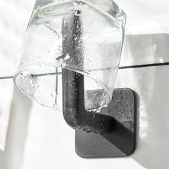 3pcs L Shape Wall Hook Adhesive Holder Coats Towels Kitchen Bathroom