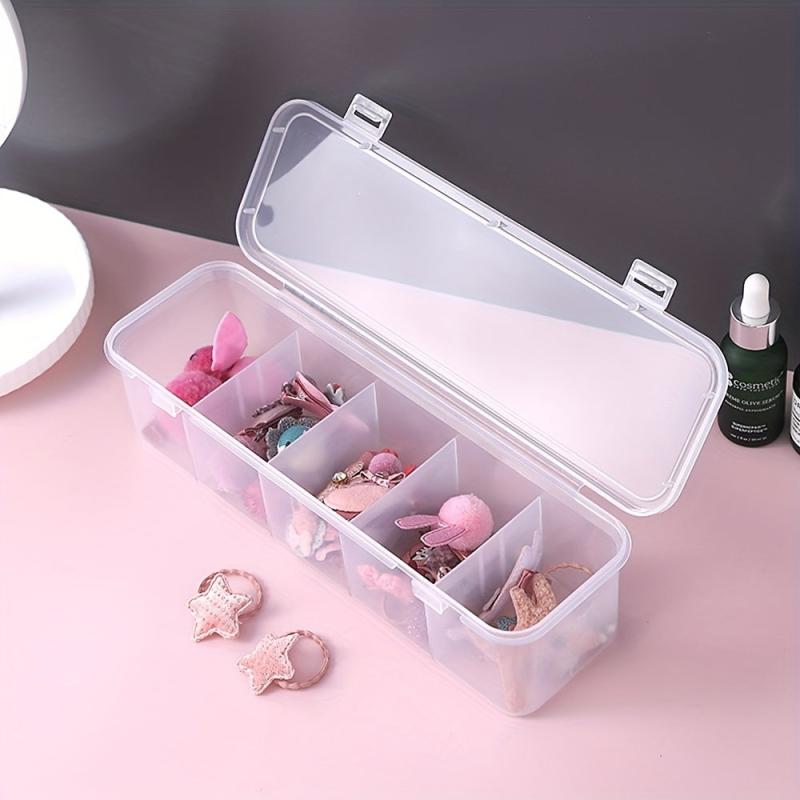 Hair Accessories Storage Box Five Compartment Jewelry Sorting Box