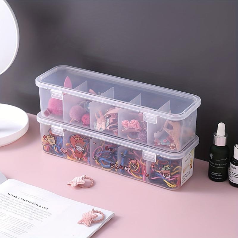 Hair Accessories Storage Box Five Compartment Jewelry Sorting Box