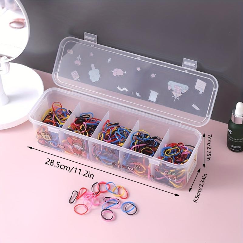 Hair Accessories Storage Box Five Compartment Jewelry Sorting Box