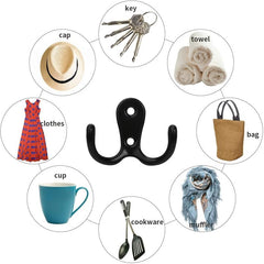 Zinc Alloy Wall Hook 4 6 8 10 12pcs Hanging Clothes Hook Cabinet Hook