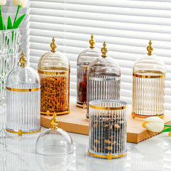 Spice and Fruit Storage Jars with Knife and Fork Organizer