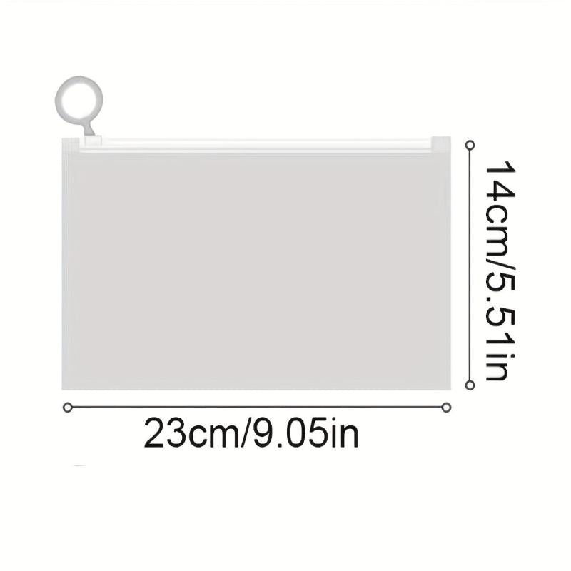 20pcs Clear Zippered Storage Bags for Various Items Household Storage