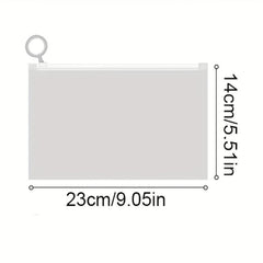 20pcs Clear Zippered Storage Bags for Various Items Household Storage