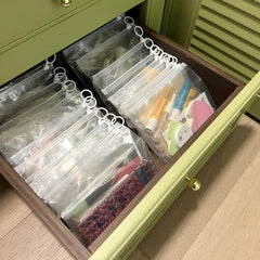 20pcs Clear Zippered Storage Bags for Various Items Household Storage