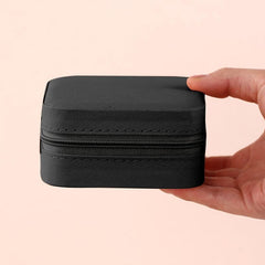 Portable Jewelry Storage Box Travel Earrings Necklace Ring Case