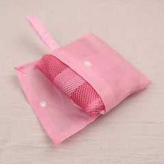Large Mesh Beach Bag for Sand Toys and Sea Shells Durable Tote Bag