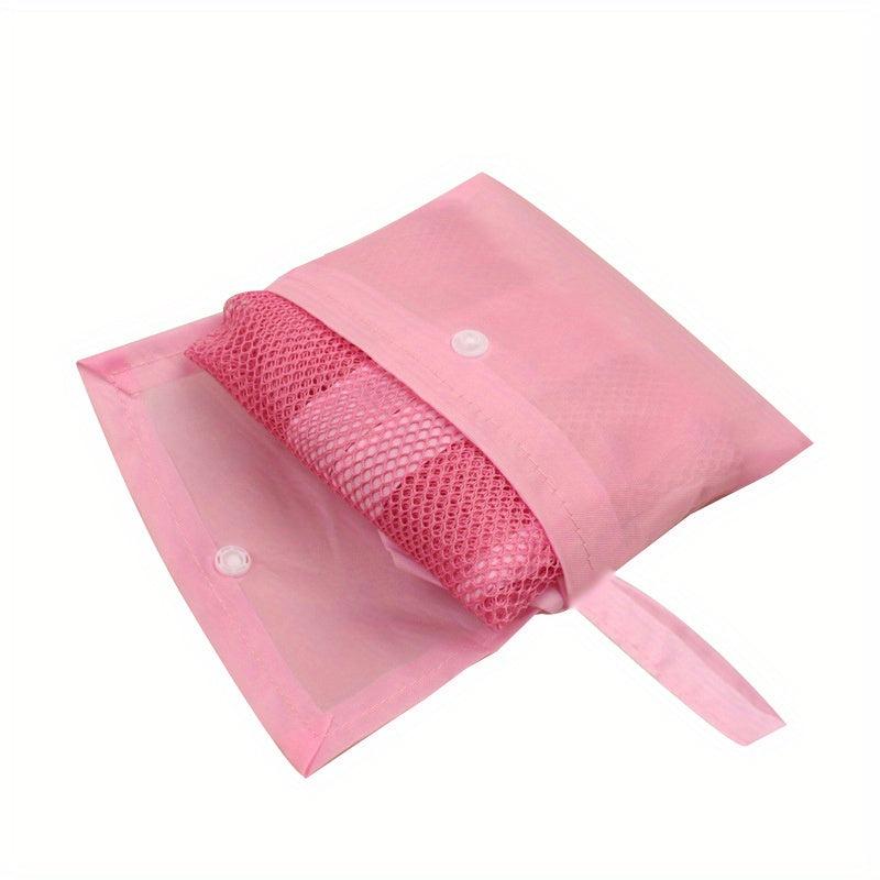 Large Mesh Beach Bag for Sand Toys and Sea Shells Durable Tote Bag