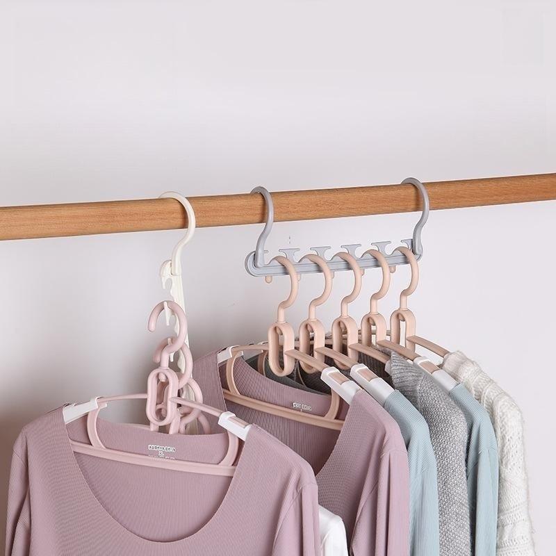 Plastic Foldable Storage Clothes Hanger Rack Drying Rack