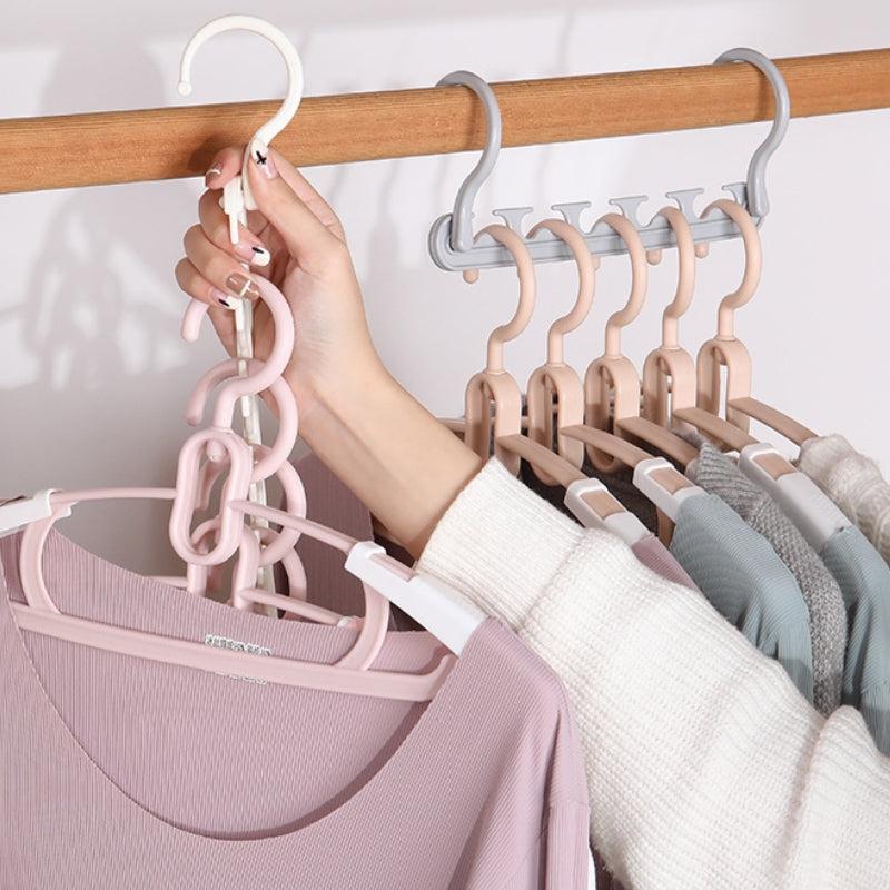 Plastic Foldable Storage Clothes Hanger Rack Drying Rack