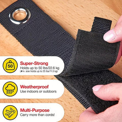 6pcs Heavy Duty Storage Straps Hook And Loop Garage Storage Strap