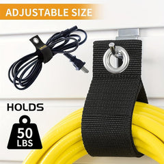 6pcs Heavy Duty Storage Straps Hook And Loop Garage Storage Strap