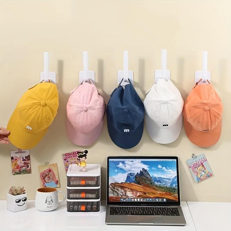 Wall Mounted Hat Holder Hat Hanging Storage Hook Space Saving Organizer