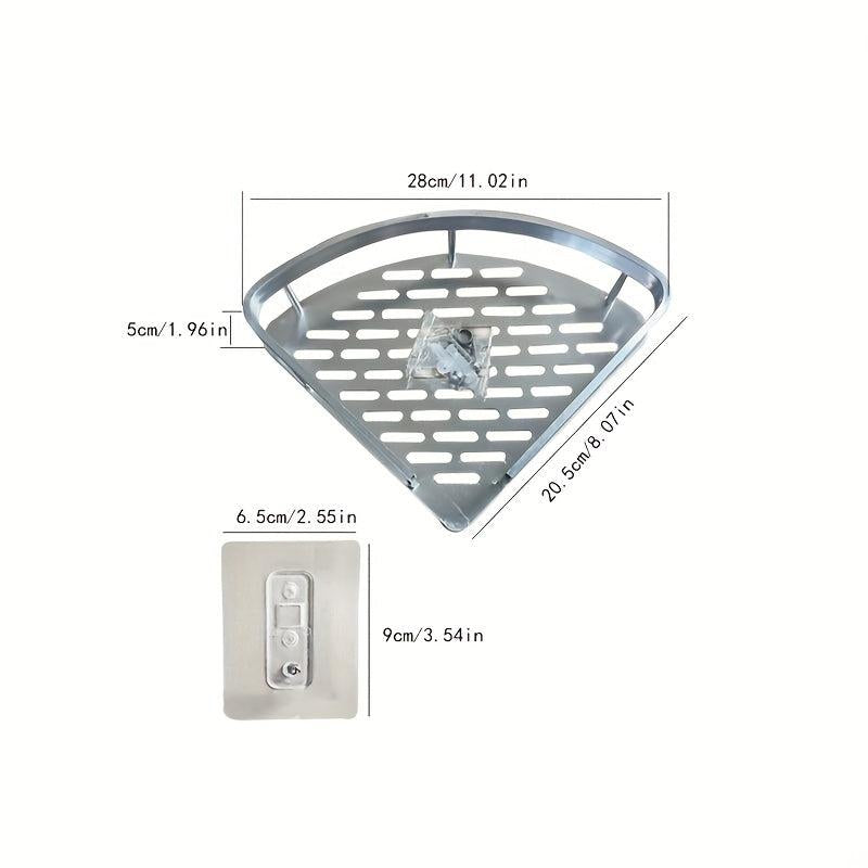 Wall Mounted Bathroom Storage Rack Aluminum Space Saver Organizer