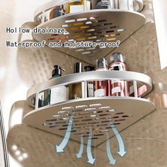 Wall Mounted Bathroom Storage Rack Aluminum Space Saver Organizer