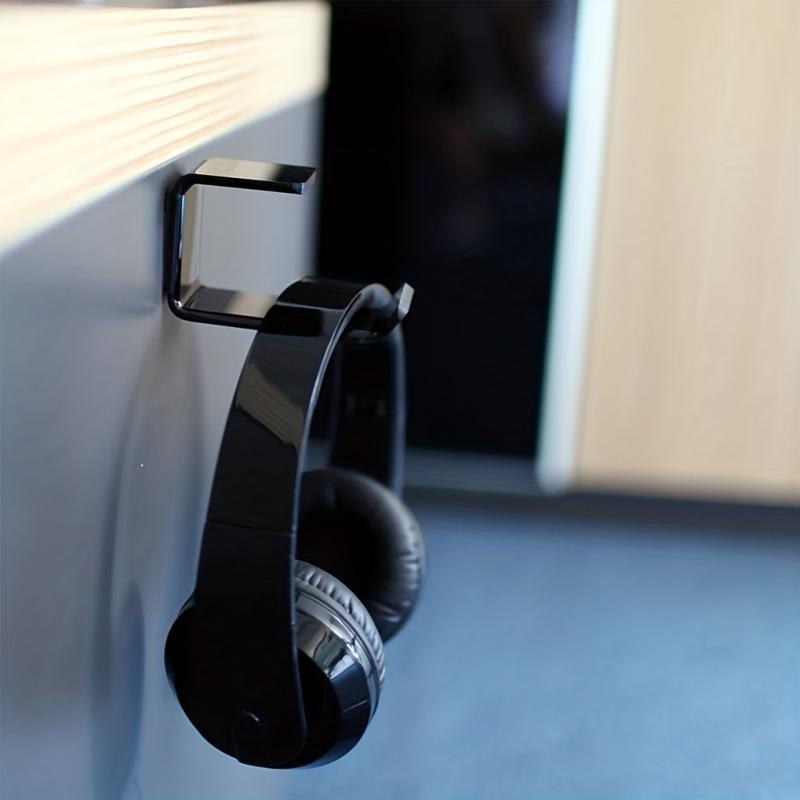 Headphone Hanger Self Adhesive Under Desk Holder