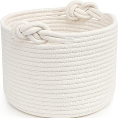 Boho Tassel Macrame Round Woven Storage Basket