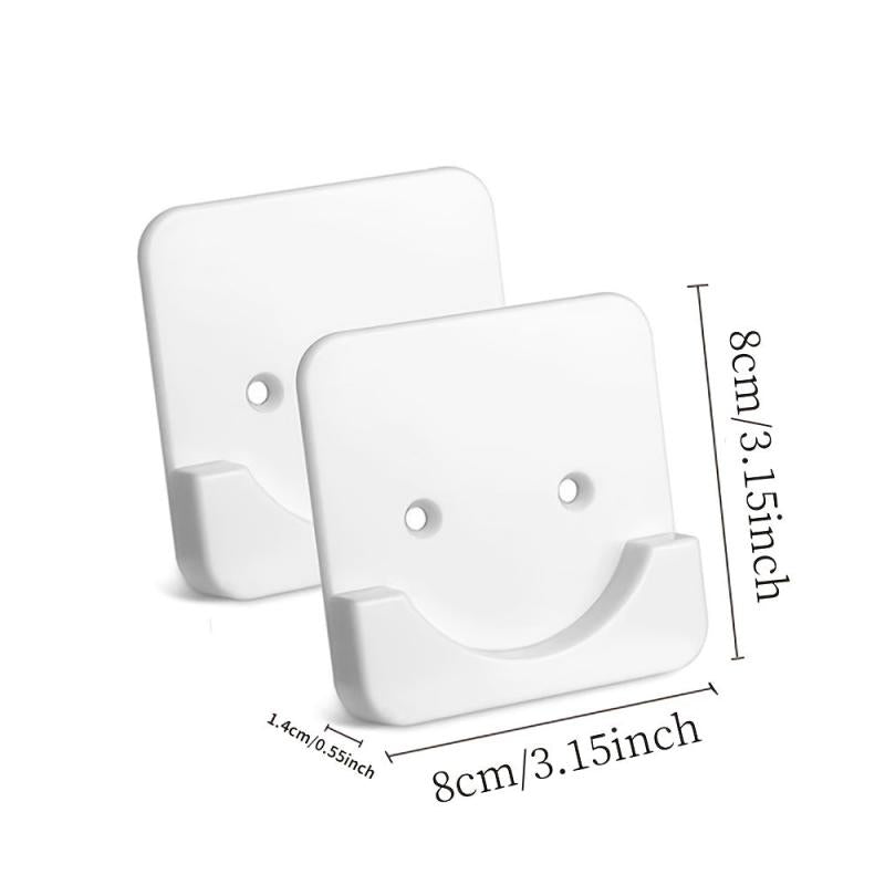 Stick-on Shower Curtain Rod Tension Holder Set, No Drilling, Easy Installation