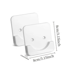 Stick-on Shower Curtain Rod Tension Holder Set, No Drilling, Easy Installation