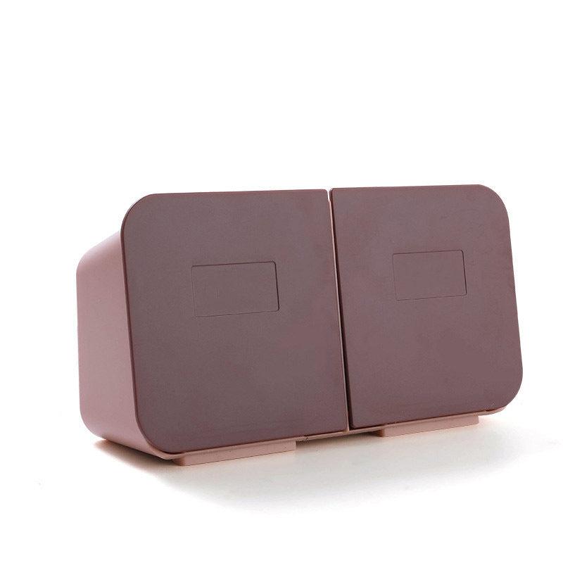 Wall Mounted Cotton Swab Storage Box Organizer
