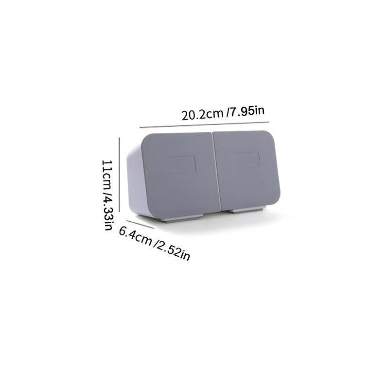 Wall Mounted Cotton Swab Storage Box Organizer