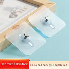 Transparent Self Adhesive Photo Frame Hook - Pack of 20