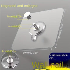 Transparent Self Adhesive Photo Frame Hook - Pack of 20