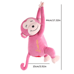 Plush Monkey Tissue Holder For Car