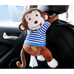Plush Monkey Tissue Holder For Car