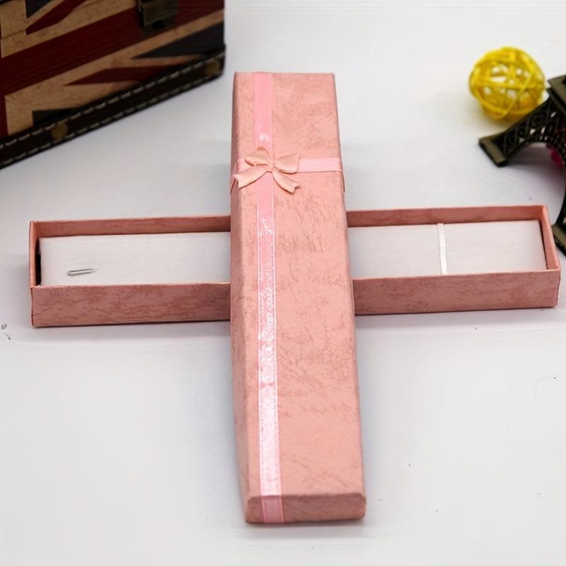 Bowknot Jewelry Box Long Paper Necklace Bracelet Earrings Packaging Box