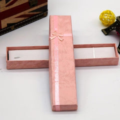 Bowknot Jewelry Box Long Paper Necklace Bracelet Earrings Packaging Box
