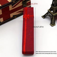 Bowknot Jewelry Box Long Paper Necklace Bracelet Earrings Packaging Box