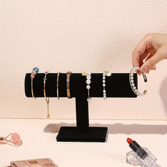 T bar Flannelette Jewelry Display Stand Bracelet Display Tower