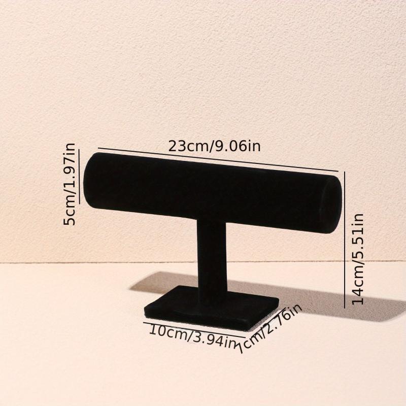 T bar Flannelette Jewelry Display Stand Bracelet Display Tower
