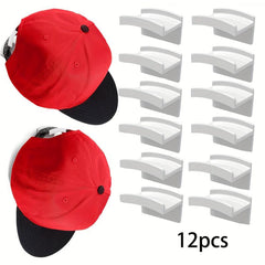 Wall Mounted Hat Holder Baseball Cap Rack Hook Self Adhesive Traceless Hook