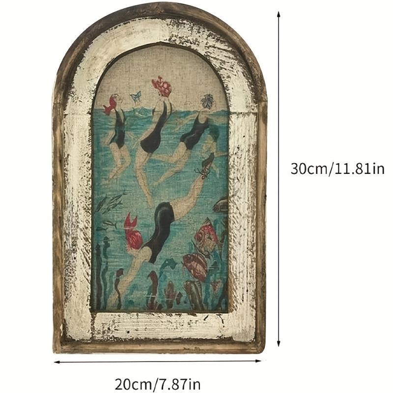 Boho Wall Hanging Painting Swimming Wall Art Home Decor Room Decor
