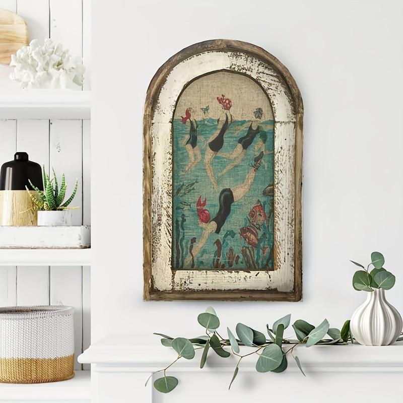 Boho Wall Hanging Painting Swimming Wall Art Home Decor Room Decor