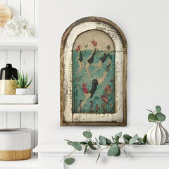 Boho Wall Hanging Painting Swimming Wall Art Home Decor Room Decor