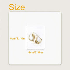 40pcs Small Clear Dustproof Jewelry Bags for Rings, Earrings, Bracelets