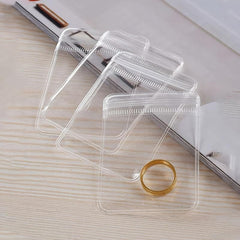 40pcs Small Clear Dustproof Jewelry Bags for Rings, Earrings, Bracelets