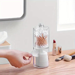 Clear Plastic Qtip Holder Apothecary Jar 10oz