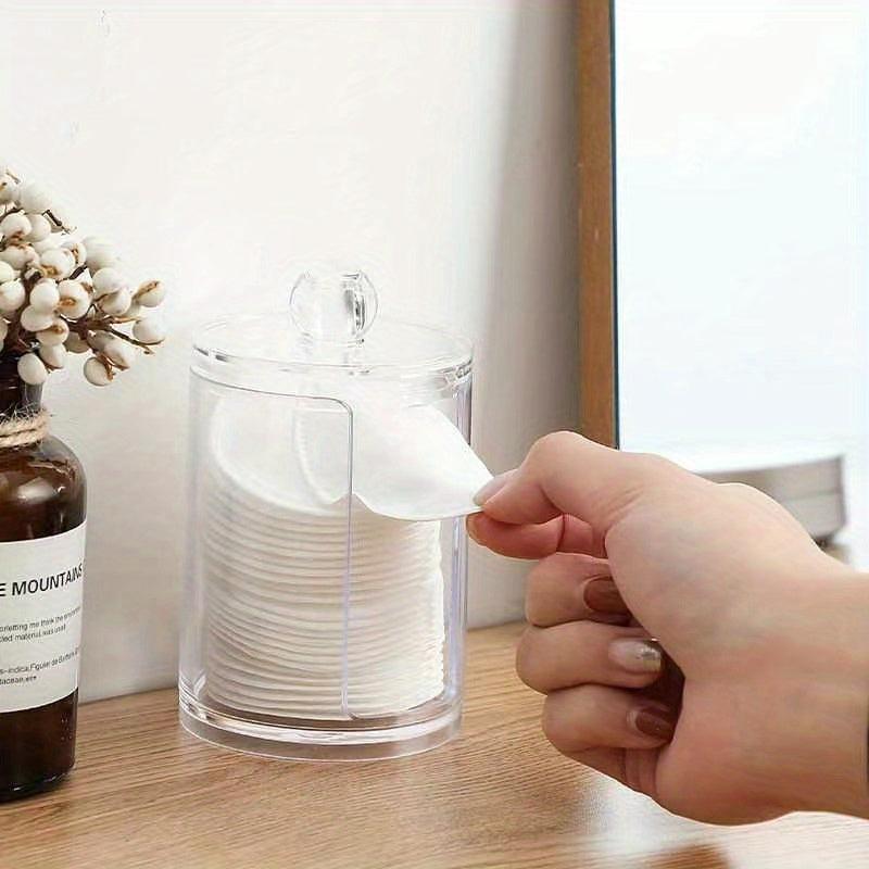 Clear Plastic Qtip Holder Apothecary Jar 10oz