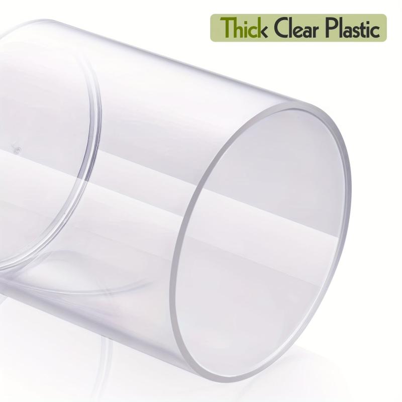 Clear Plastic Qtip Holder Apothecary Jar 10oz