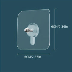 6pcs Self Adhesive Screw Sticker Wall Hooks for Photo Frame