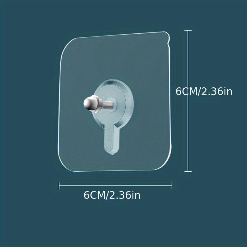 6pcs Self Adhesive Screw Sticker Wall Hooks for Photo Frame