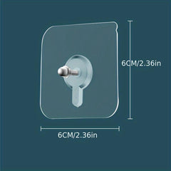 6pcs Self Adhesive Screw Sticker Wall Hooks for Photo Frame