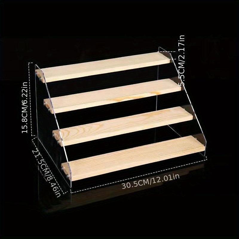 Acrylic Display Stand Desk Ladder Shelf Doll Storage Decoration Bracelet Earring