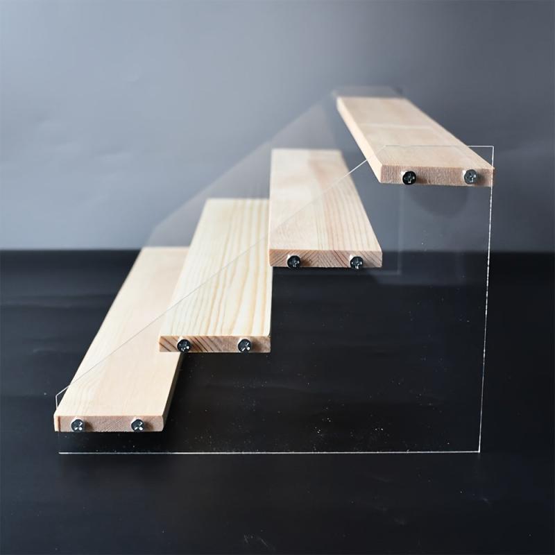 Acrylic Display Stand Desk Ladder Shelf Doll Storage Decoration Bracelet Earring